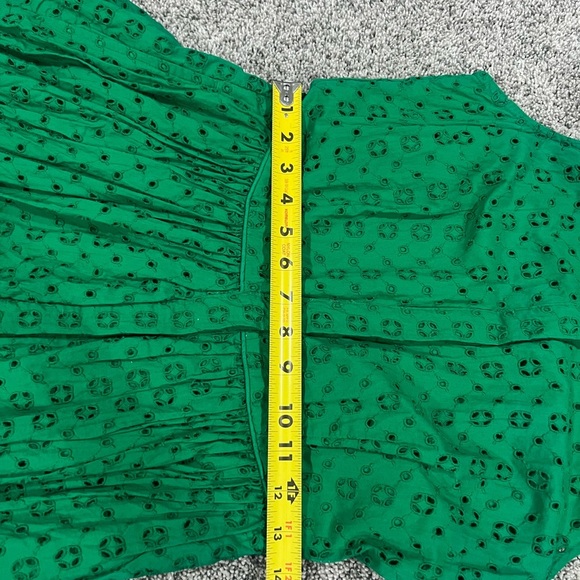 J Crew Eyelet Sleeveless 100% Cotton Lined Buttoned Shirt Dress Women’s Size 2 T - Picture 8 of 13